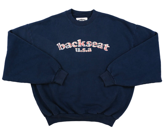 usa plaid crewneck