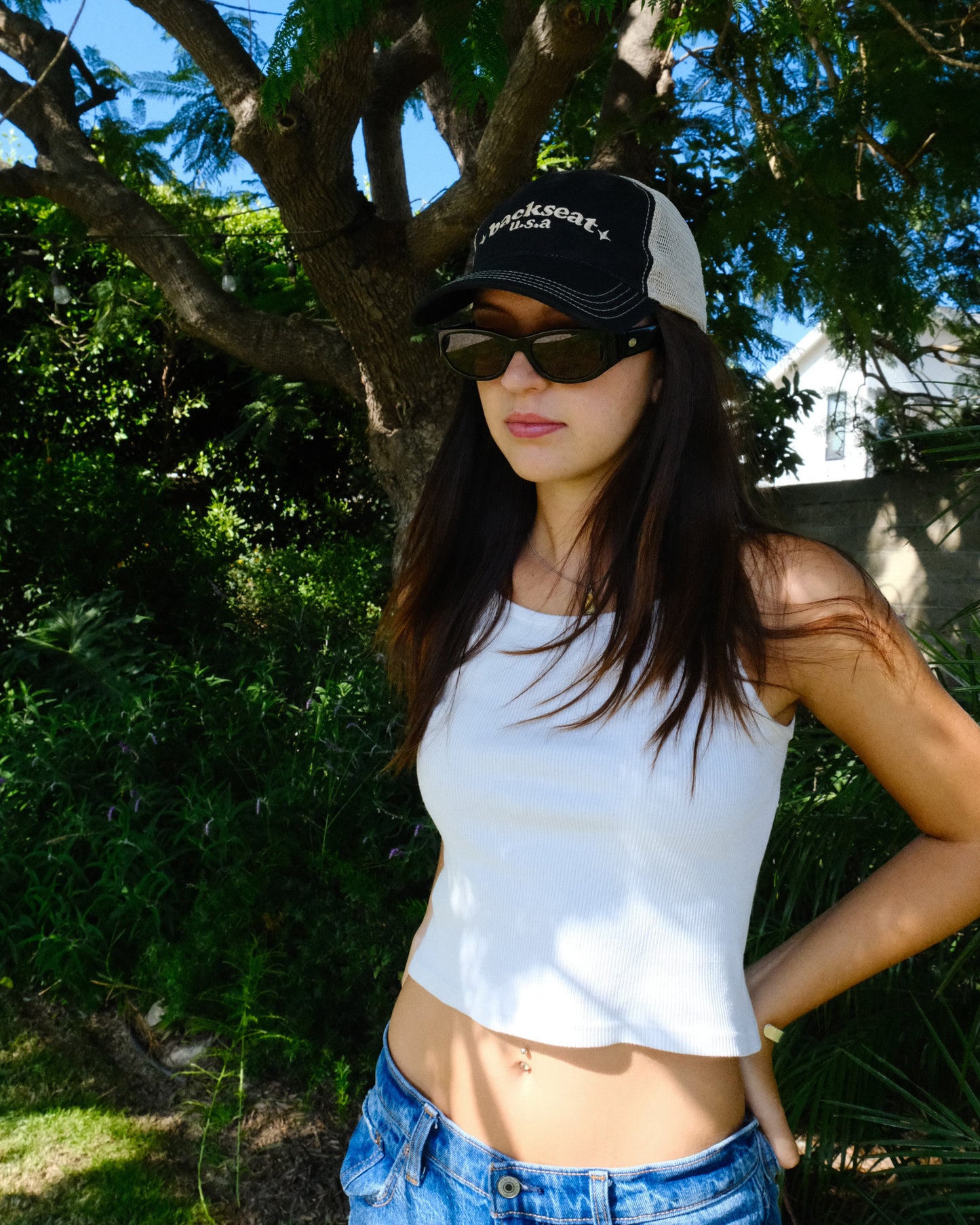 classic logo hat khaki